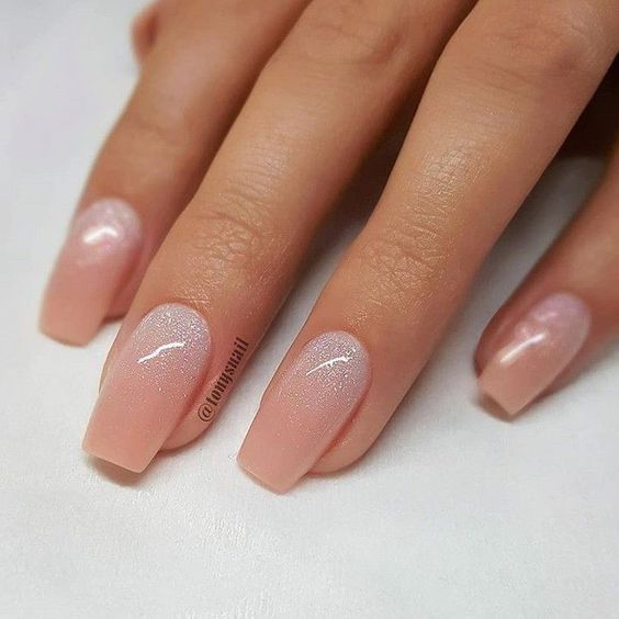 Ombre Tapered Square Nails