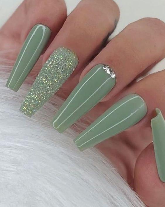 Sage Serenity Nails