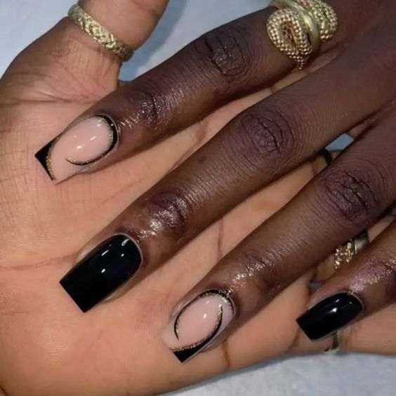 Tribal Tapered Square Nails