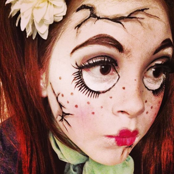 Top 15 Chick Broken Doll Makeup Ideas To Unmask Eerie Beauty