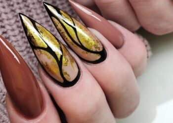 fall stiletto nail designs