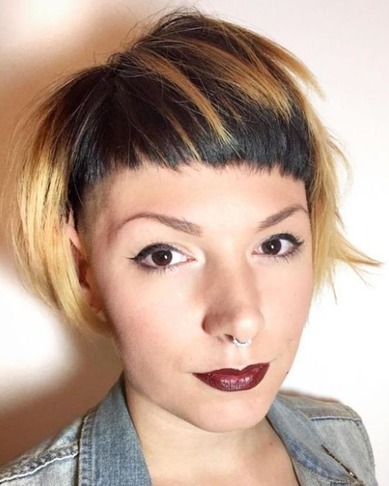 Choppy Bangs with Edgy Undercut