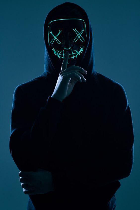 Classic Sinister Mask with Black Hoodie