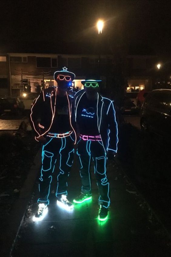 LED Light Mask with Tactical Gear