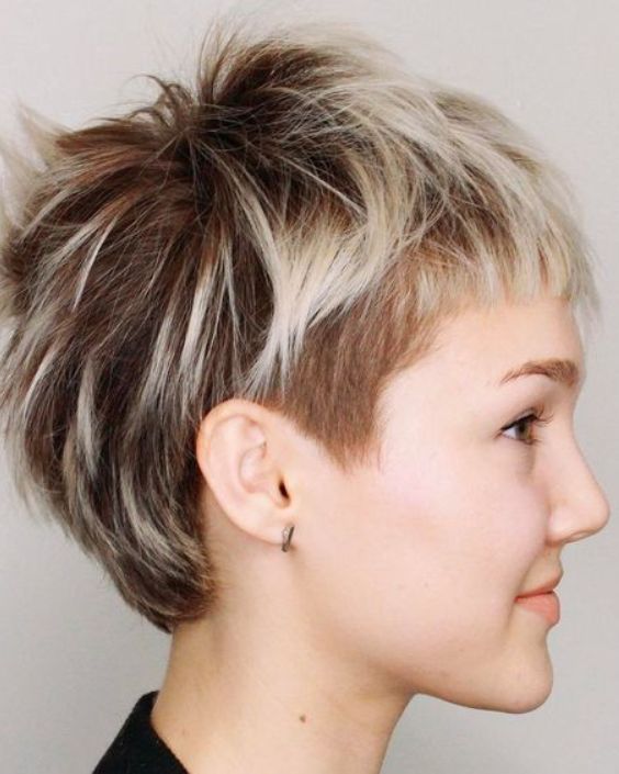 Short Bangs with Tapered Pixie