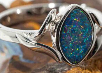 opal sterling silver ring