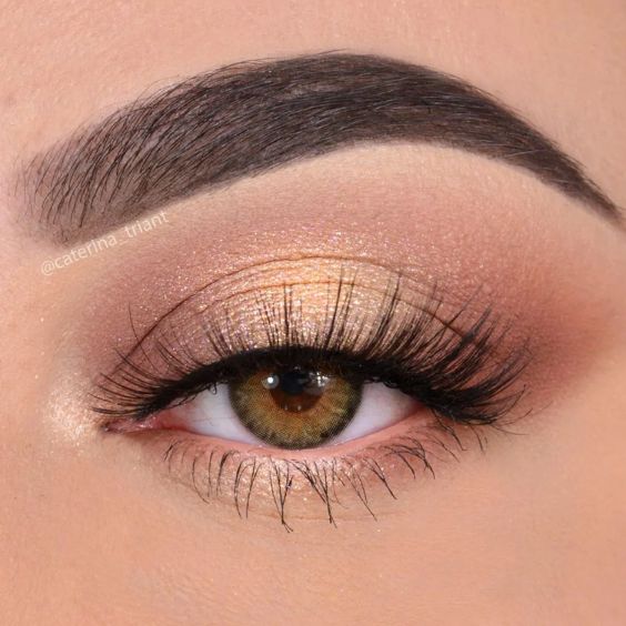 Peach Fall Eyeshadow Look