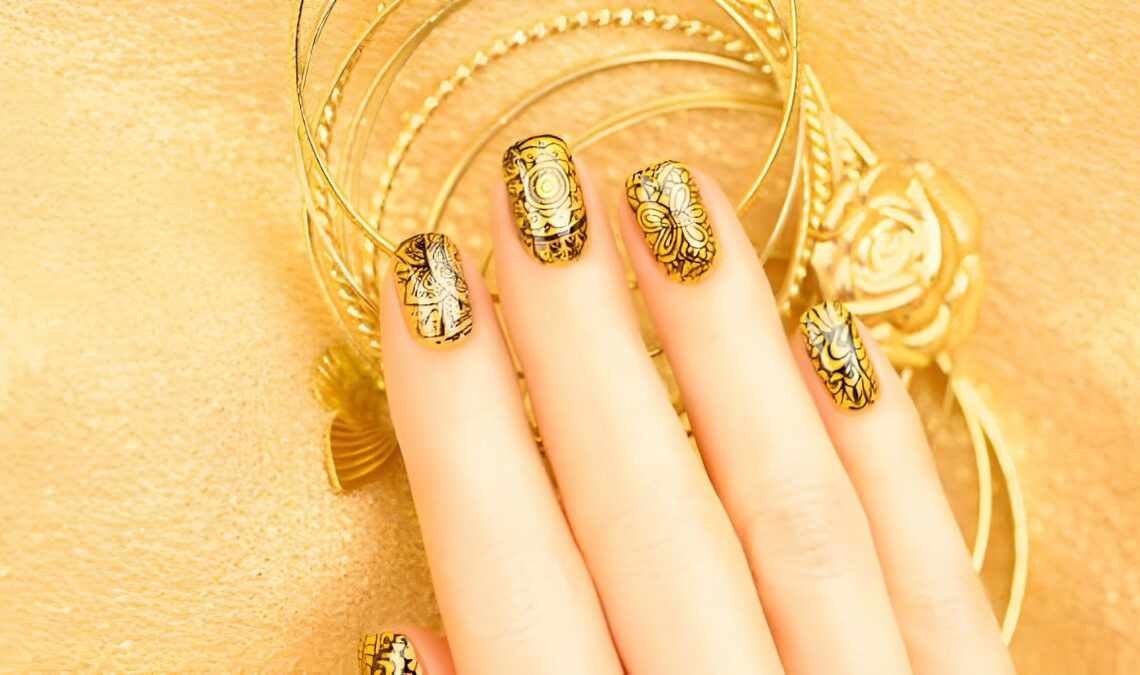 Gold Nail Art Designs