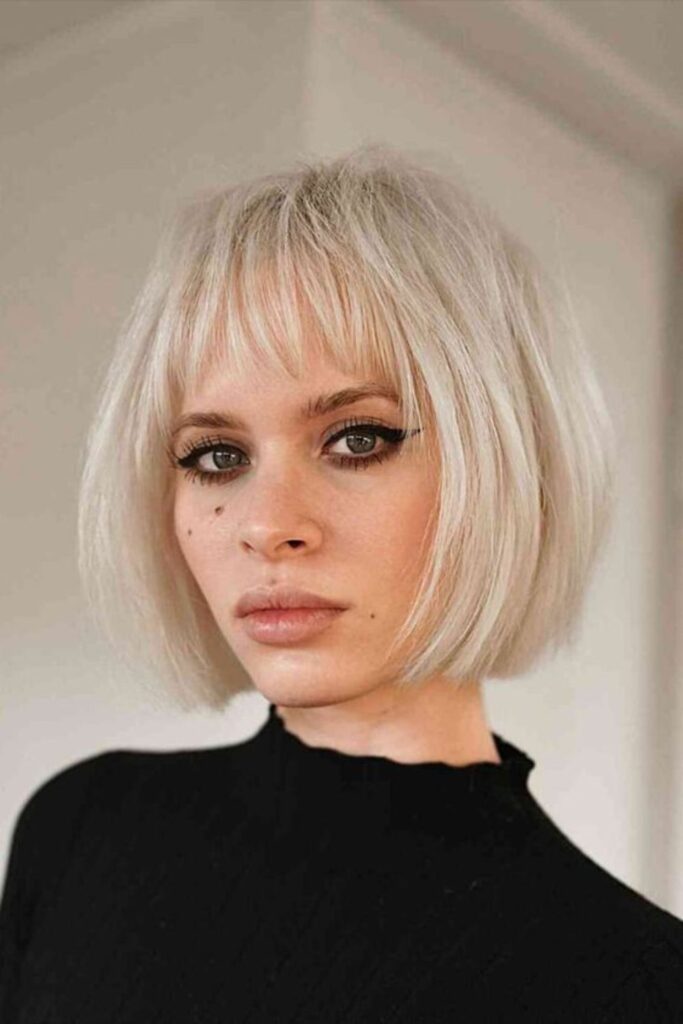 Blonde Wispy Razored Bob