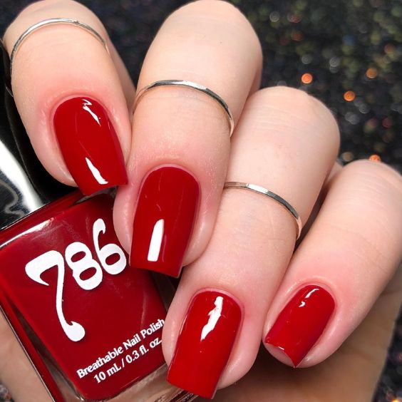 Bold Red Nails