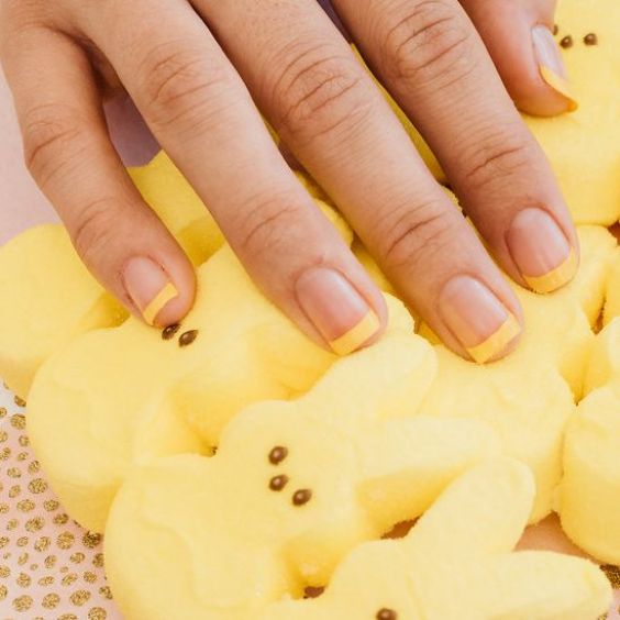 Candy Peeps Easter Nail Idea