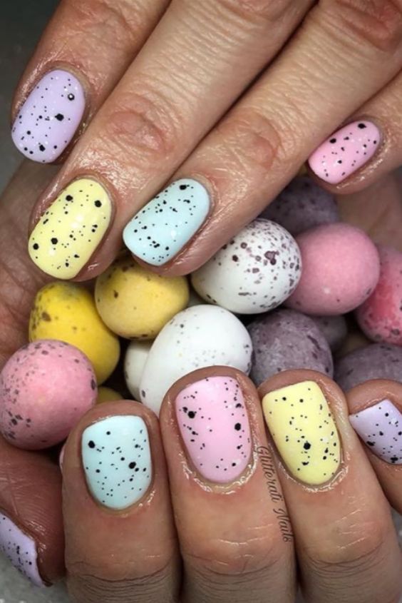 Cocoa Candy Eggs Easter Nails