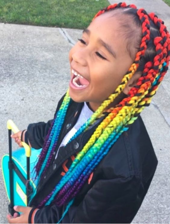 Colorful Yarn Braids