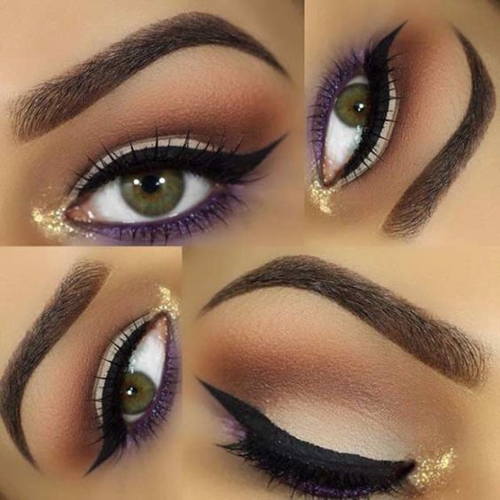 Gold & Purple Glam