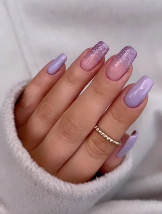 Lavender Glitter Hints