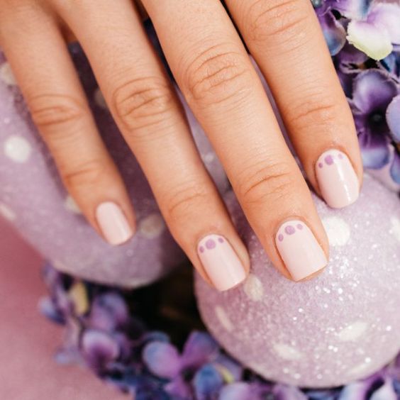 Lilac Easter Nail Design
