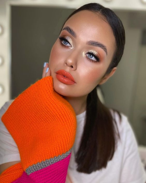 Orange Lipstick