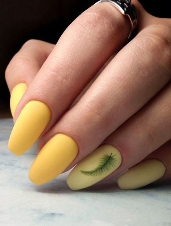 Pale Yellow Nails