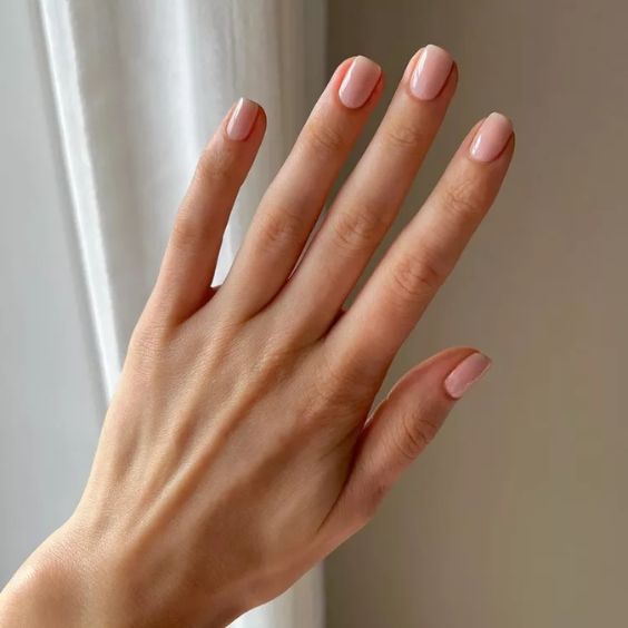 Soft Pink Easter Nails