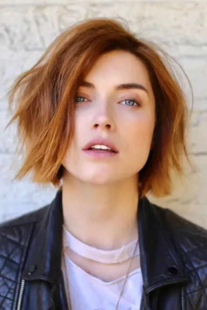 Tousled Chin Length Bob