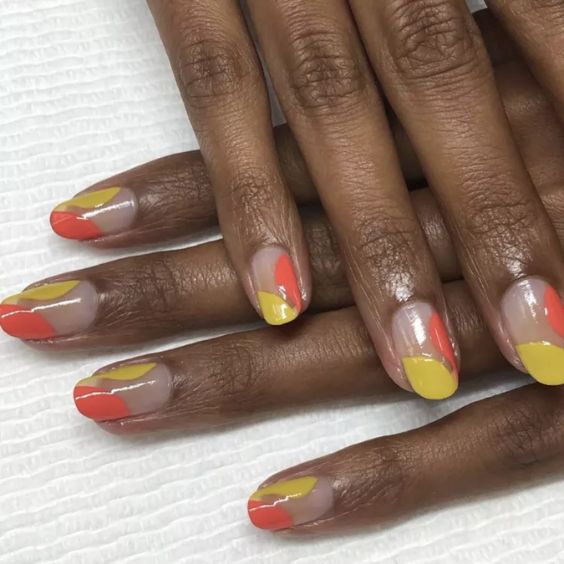 Two-Toned Yellow Nails