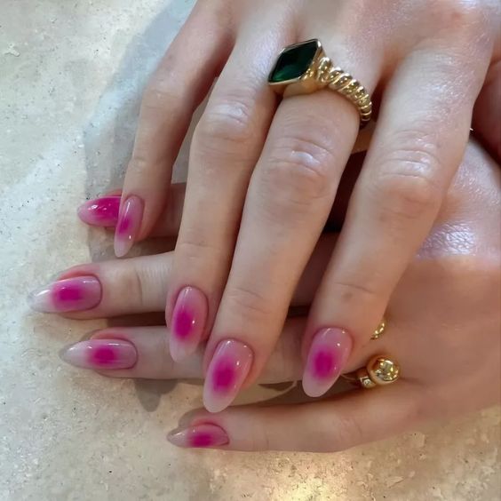 Fuchsia Blush Nails