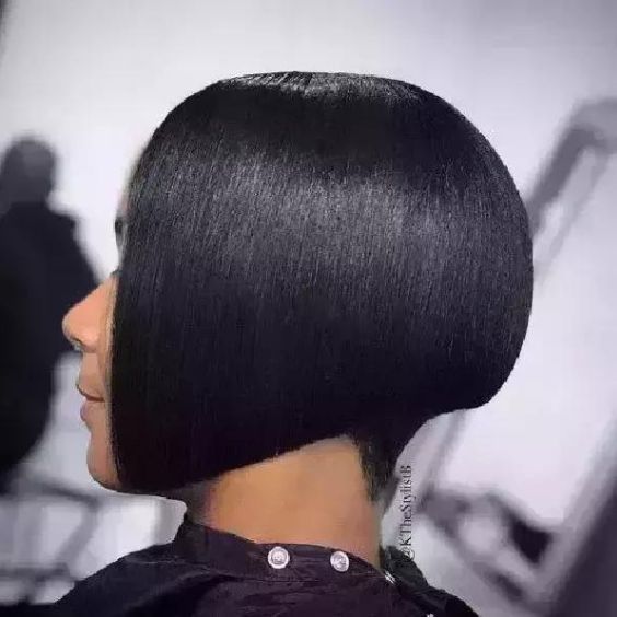 Sharp Dark Wedge Bob