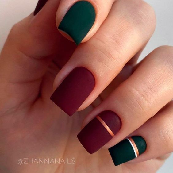 Green Ombre Nails