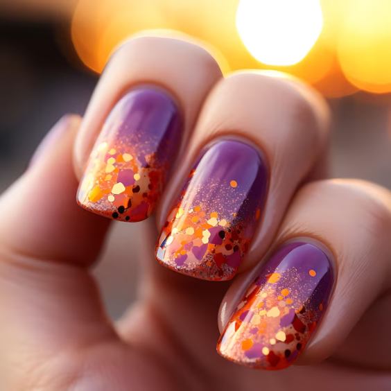 Sunset Omber Nails