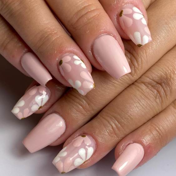 Light Pink Nail Designs