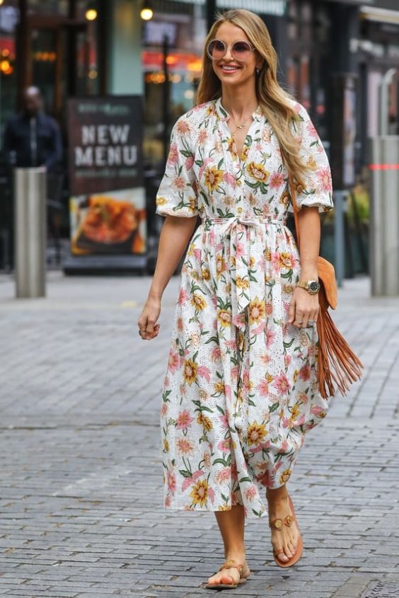 Boho Maxi Dress and Sandals