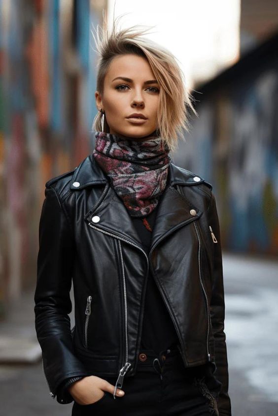 Edgy Leather Jacket