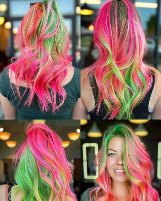 Gentle Watermelon Balayage