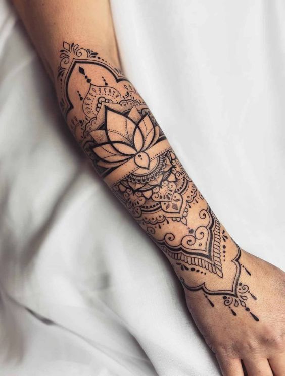 Mandala Forearm Tattoo