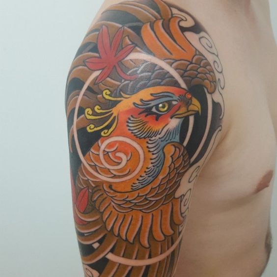 Neo-Traditional Phoenix Tattoo