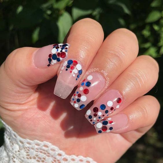 Patriotic Polka Dots