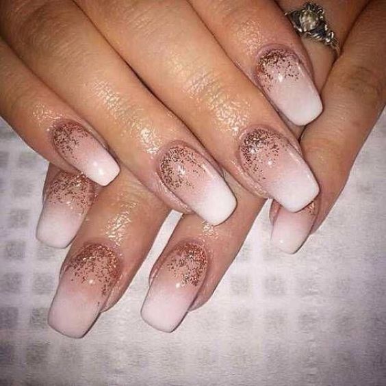 Rose Gold to Blush Pink Ombre