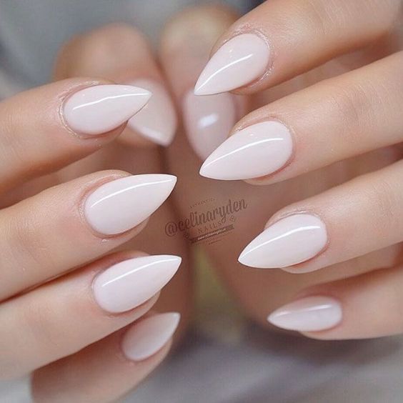 Short Pointy Gel Nails