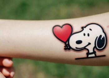 Snoopy Thanksgiving Tattoo For Women