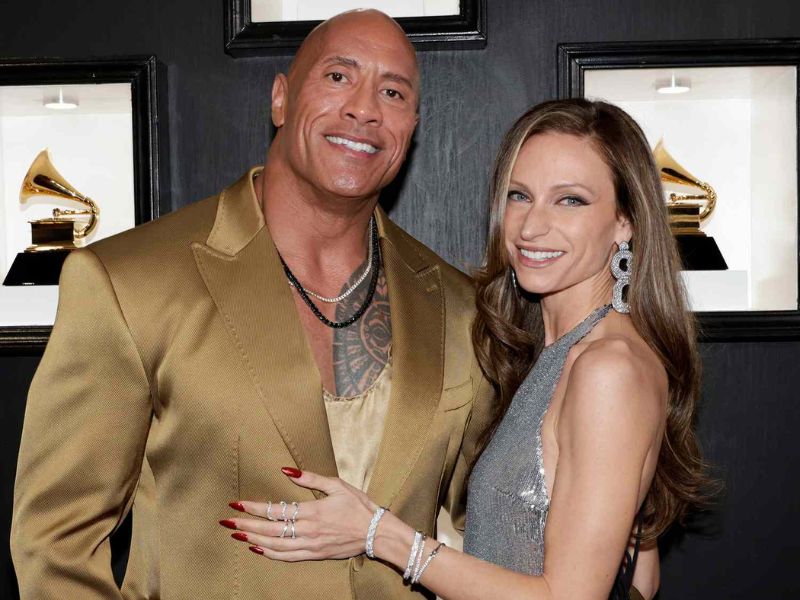 Dwayne The Rock Johnson and Lauren Hashian