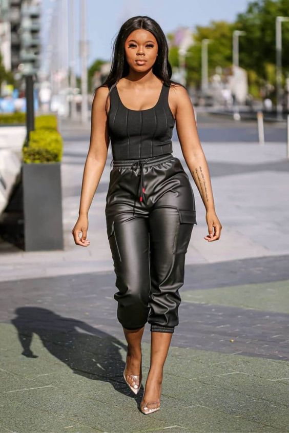 Faux Leather Pants