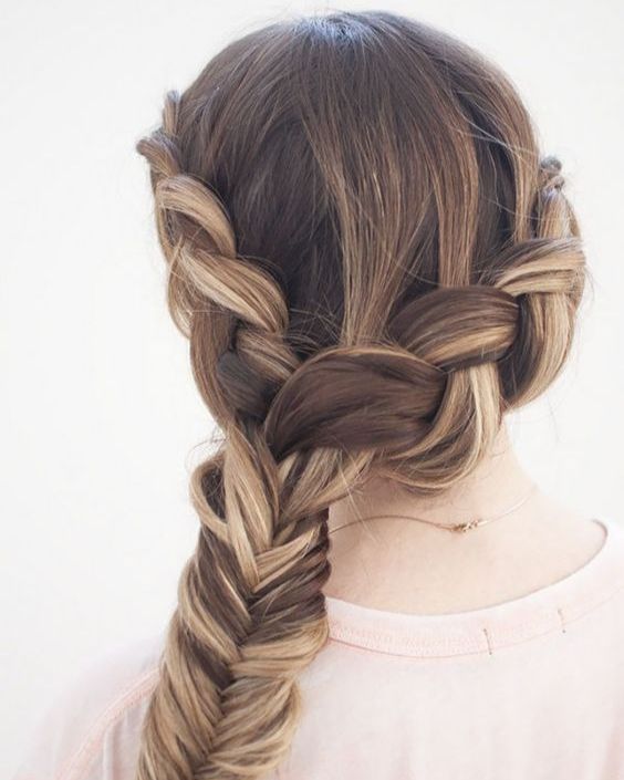 Wrapped Around Braided Fishtail