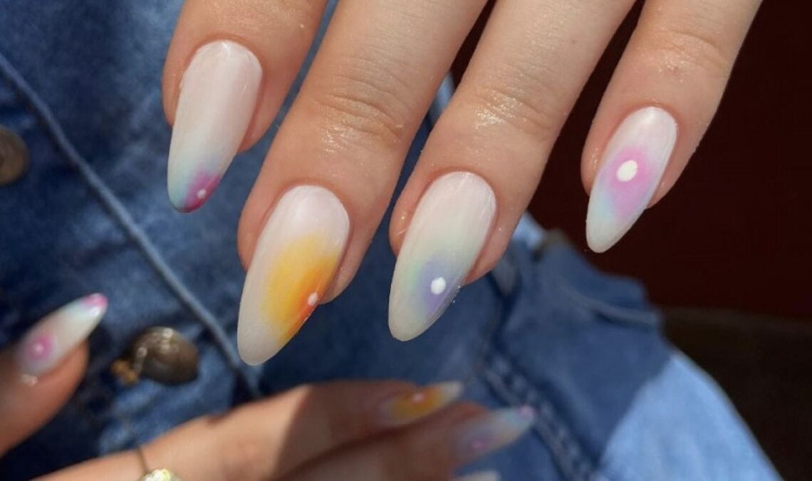 blooming gel nail designs