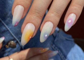 blooming gel nail designs