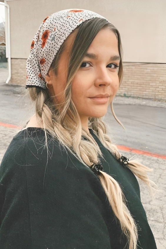 Bandana with Pigtails