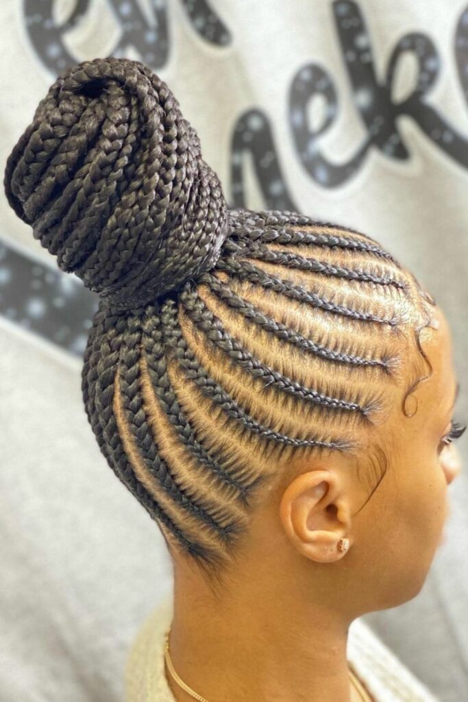 Cornrow Bun