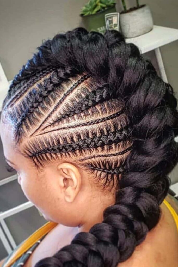 Cornrow Mohawk