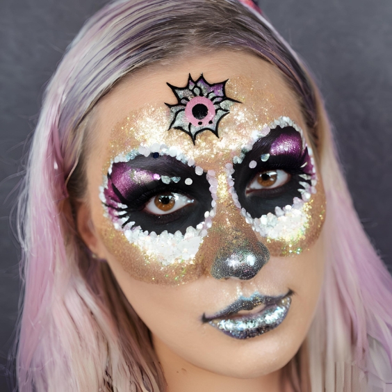 Glitter Skull Eyes