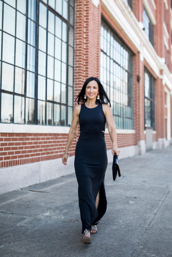 Maxi Dress with Sandals