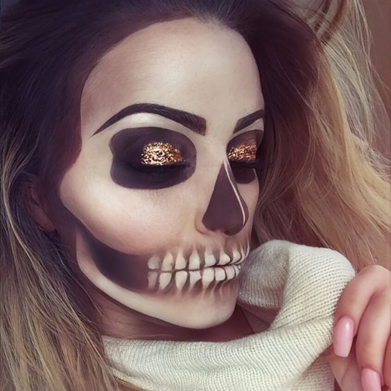 Skeleton Eye Makeup